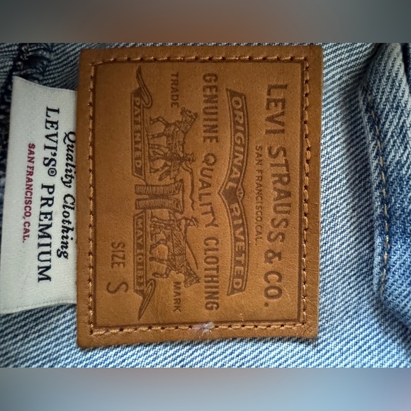 Levi's Light Blue Fringe Jean Jacket - Picture 8 of 9